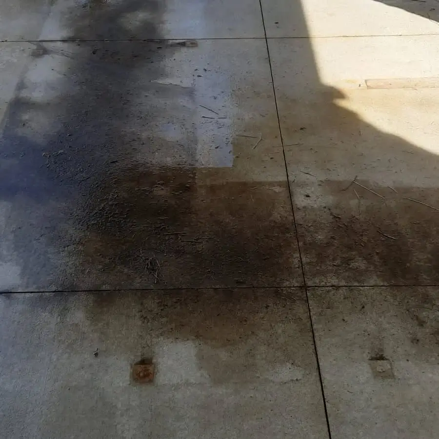 Dirty exterior surface before water blasting treatment in Queenstown