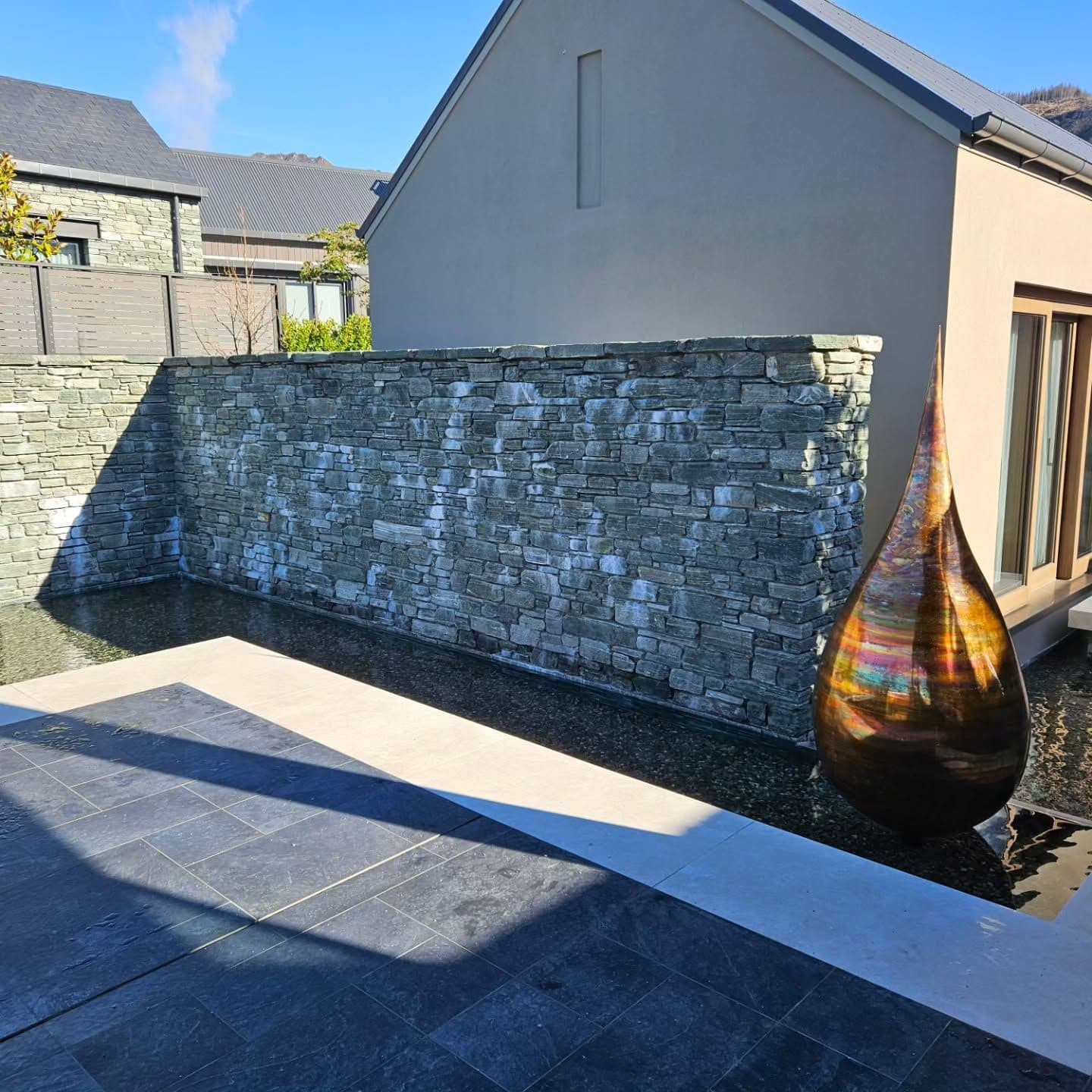 before masonry cleaning at Millbrook hotel in queenstown