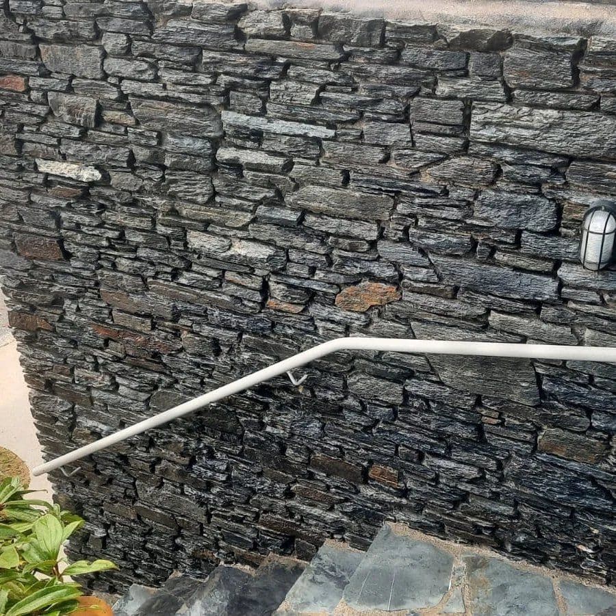 after leaching stone cleaned