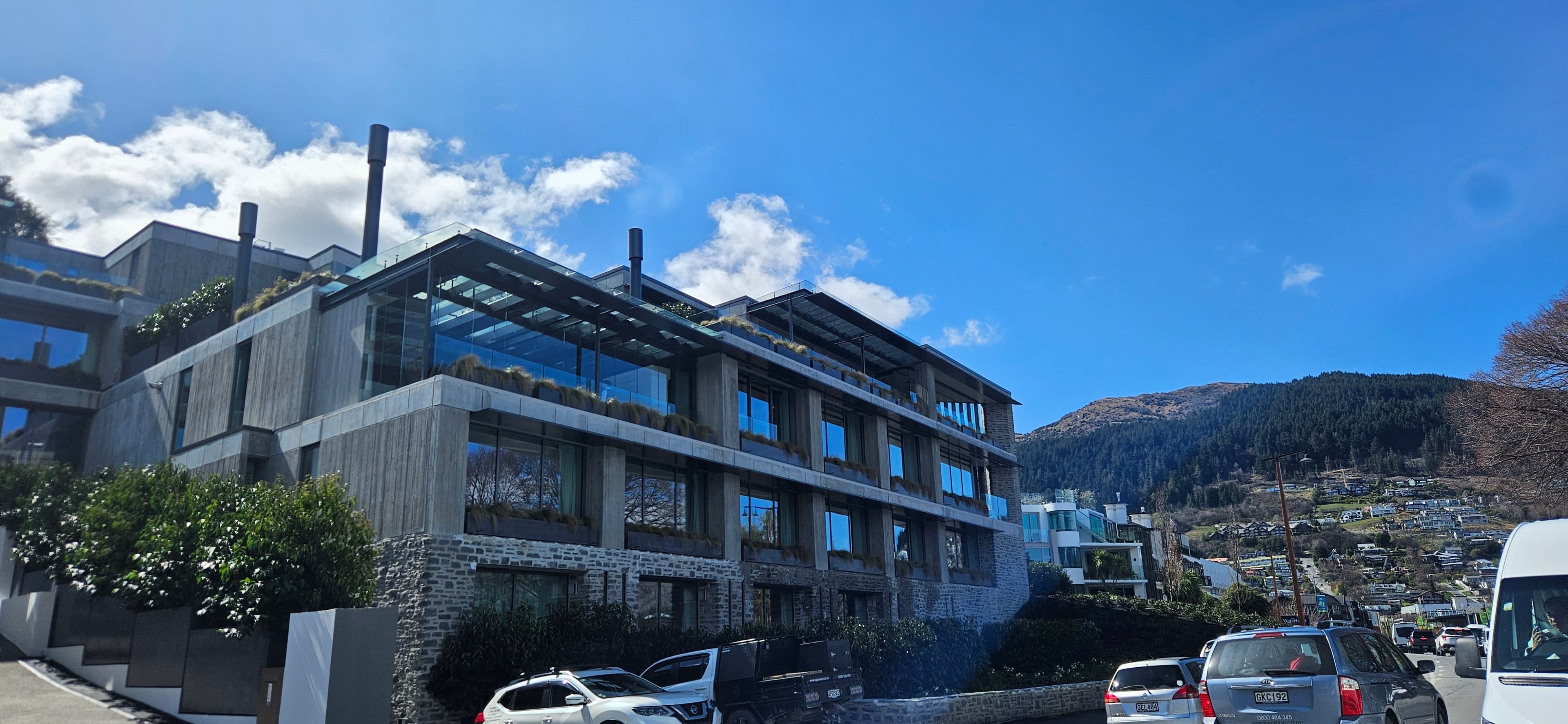 Roki after concrete has been cleaned and sealed