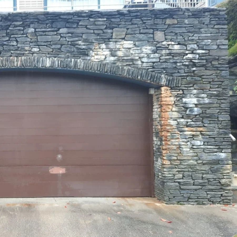 before masonry cleaning